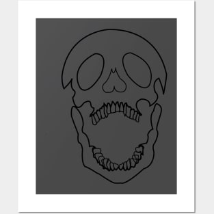 Skeleton head Posters and Art